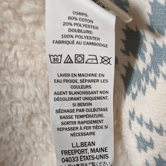 L.L. Bean Sherpa-Lined Cozy Cardigan size Small southwest native cozy - Picture 8 of 10